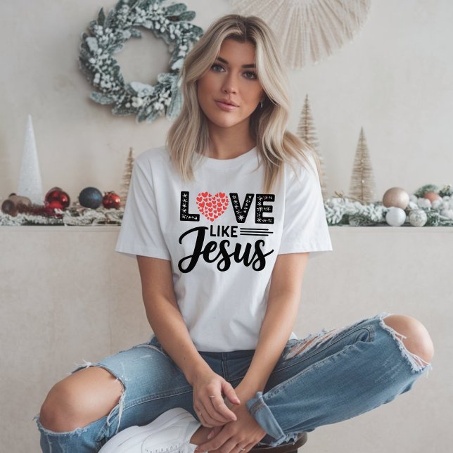 Camiseta AMOR como JESUS Design - Cristiano Inspirador (Subido por el creador)