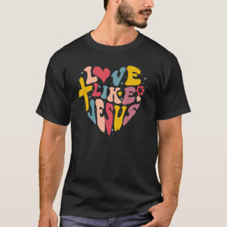 Camiseta Amor Como Jesús Dios Religioso Flor Cristiana 7