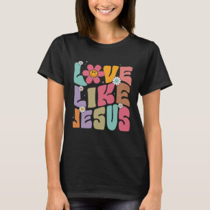 Camiseta Amor Como Jesús Dios Religioso Hoodie Con Palabras