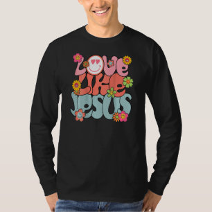 Camiseta Amor Como Jesús Dios Religioso Palabra Retro Crist