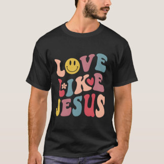 Camiseta Amor Como Jesús Dios Religioso Palabras Cristianas