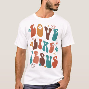 Camiseta Amor Como Jesús Dios Religioso Palabras Cristianas