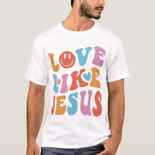 Camiseta Amor Como Jesús Dios Religioso Palabras Cristianas