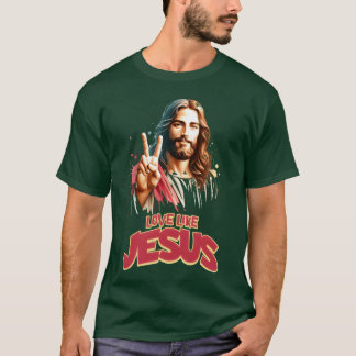 Camiseta Amor como Jesús Estilo de película Poster divertid