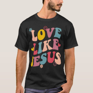 Camiseta Amor como Jesús Religioso Vestido Cristiano Frito