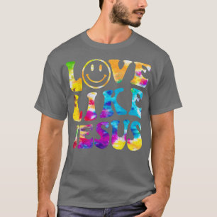 Camiseta Amor Como Jesús Tie Dye Fe Cristiano Jesús Hombres