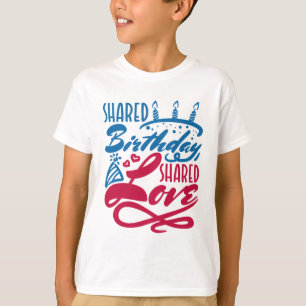Camiseta Amor compartido de cumpleaños