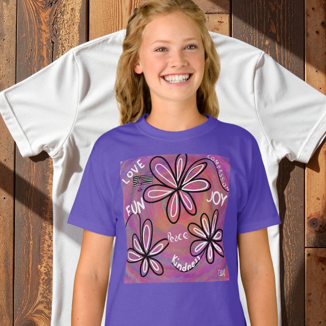 Camiseta Amor Compasión, Alegría, Paz Para La Humanidad (Subido por el creador)