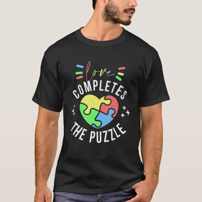 Camiseta Amor Completa El Rompecabezas Cita De Conciencia D (Anverso)