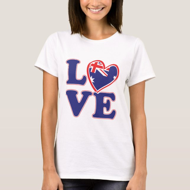 Camiseta AMOR-con-Australia-Corazón (Anverso)