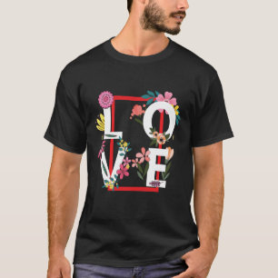 Camiseta Amor con capas de flores