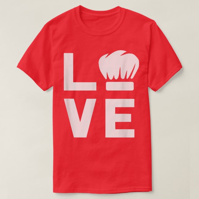 Camiseta Amor con el Gorra Chef Funny Cocinando Lover Cook  (Diseño del anverso)