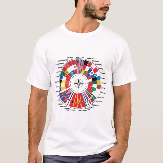 CAMISETA AMOR CON PAISES DE LA OTAN (Anverso)