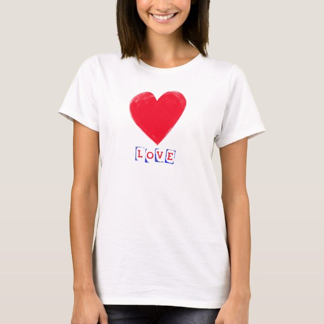Camiseta Amor con un regalo de San Valentín (Anverso)