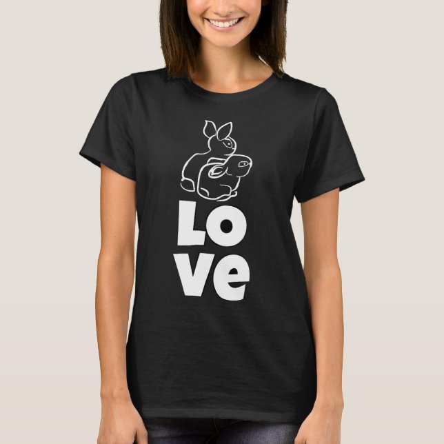 Camiseta Amor conejo (Anverso)