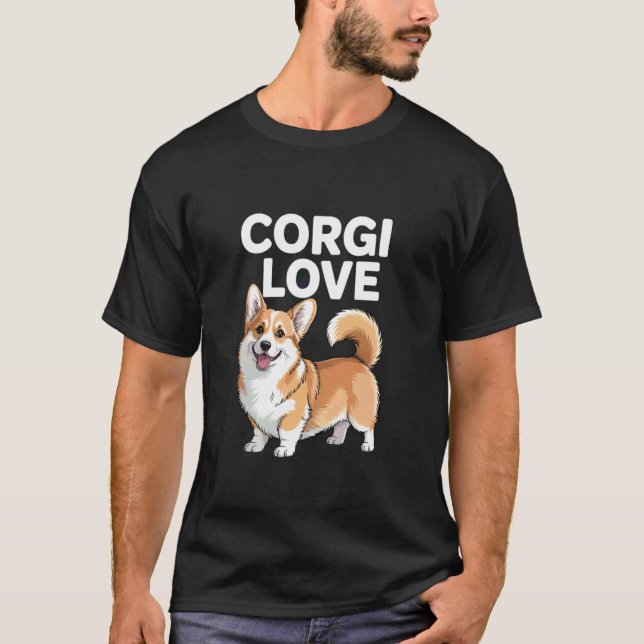 Camiseta Amor Corgi Amantes Perros Lindos (Anverso)