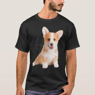Camiseta Amor Corgi Es Mamá Perro Papá Cachorro Mascota Muj