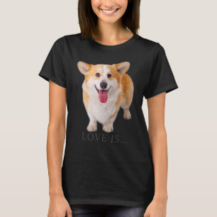 Camiseta Amor Corgi Es Mamá Perro Papá Cachorro Mascota Muj