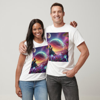 Camiseta "Amor cósmico: El abrazo de una madre entre las es