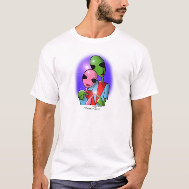 Camiseta Amor cósmico por Gregory Gallo (Anverso)