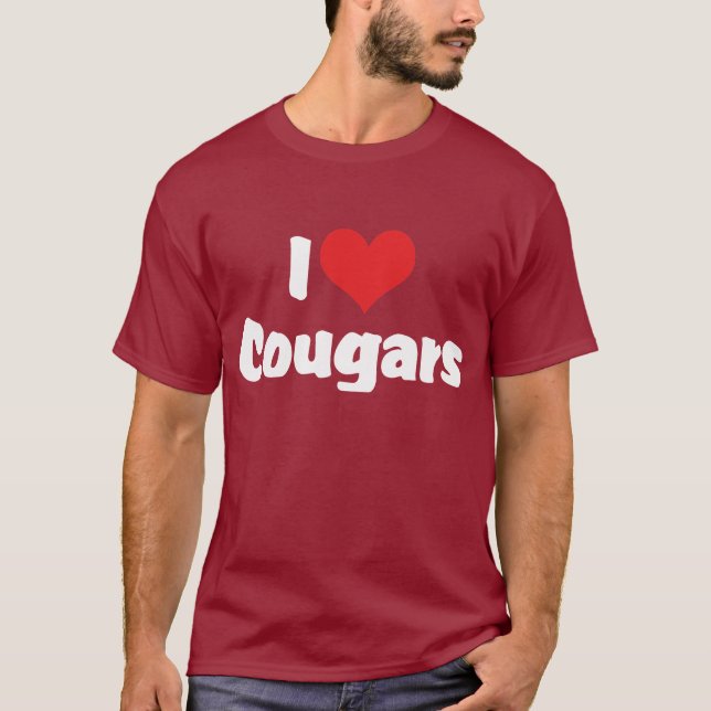 Camiseta Amor Cougars de Corazón (Anverso)