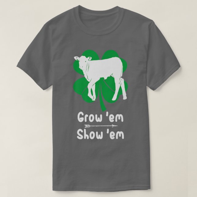 Camiseta Amor Creciendo Calf, Mostrando Costum Ganadero (Diseño del anverso)