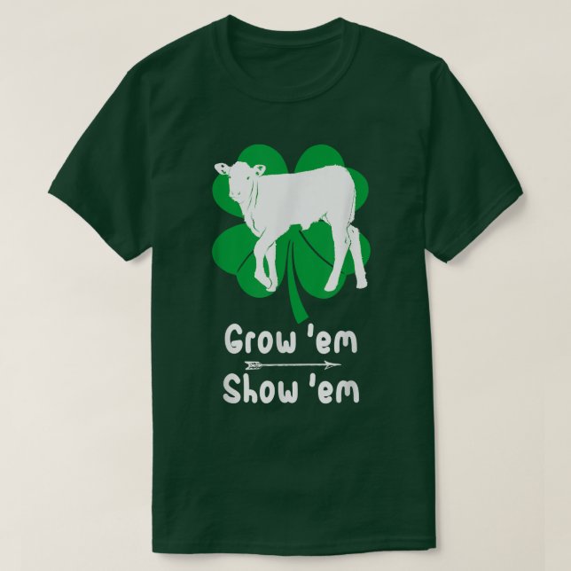 Camiseta Amor Creciendo Calf, Mostrando Costum Ganadero (Diseño del anverso)