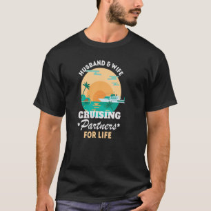 Camiseta Amor Cruising Boating Husband Wife Cruising Partse