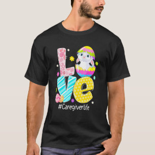 Camiseta Amor Cuidador Vida Enfermero Conejito Orejas Graci