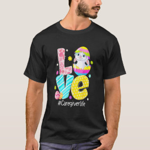 Camiseta Amor Cuidador Vida Enfermero Conejito Orejas Graci