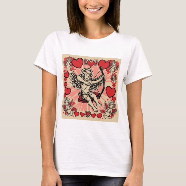 Camiseta amor cupido vintage (Anverso)