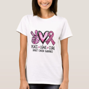 Camiseta Amor Cure Cure Cinta rosa Cáncer de Mama Sensibili