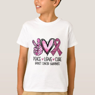 Camiseta Amor Cure Cure Cinta rosa Cáncer de Mama Sensibili