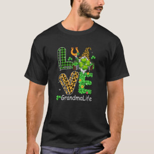 Camiseta Amor Cute Abuela Vida Pintada Leopard Gnome St. Pa