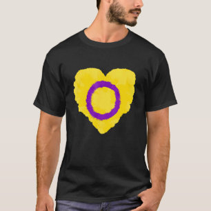 Camiseta Amor Cute La Bandera Intersexual Orgullo Cardíaco 