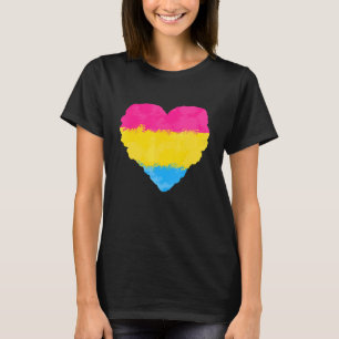 Camiseta Amor Cute La Bandera Pansexual Orgullo Cardíaco Lg