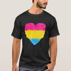 Camiseta Amor Cute La Bandera Pansexual Orgullo Cardíaco Lg
