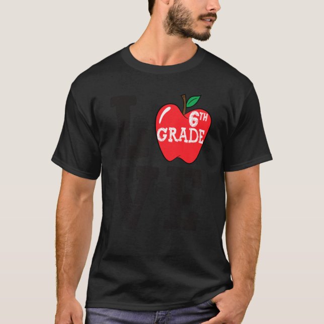 Camiseta Amor Cuto Sexto Grado Escuadrón Primer Día De La E (Anverso)