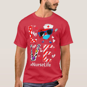 Camiseta Amor Dabbing Enfermería Corazón Enfermera Vida Val
