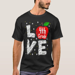 Camiseta Amor de 4º grado Apple 1