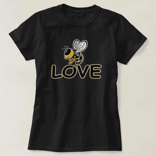 CAMISETA AMOR DE ABEJA  (Diseño del anverso)