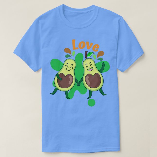 Camiseta Amor De Aguacate En Conjunto (Diseño del anverso)