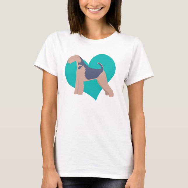 Camiseta Amor de Airedale (Anverso)