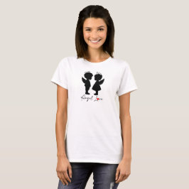Camiseta Amor de Ángel – Diseño de Pareja de Ángeles Adorab