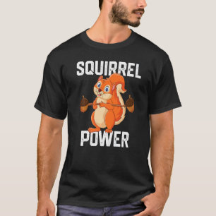 Camiseta Amor de animal del bosque de la ardilla Poder Mejo