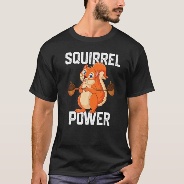 Camiseta Amor de animal del bosque de la ardilla Poder Mejo (Anverso)