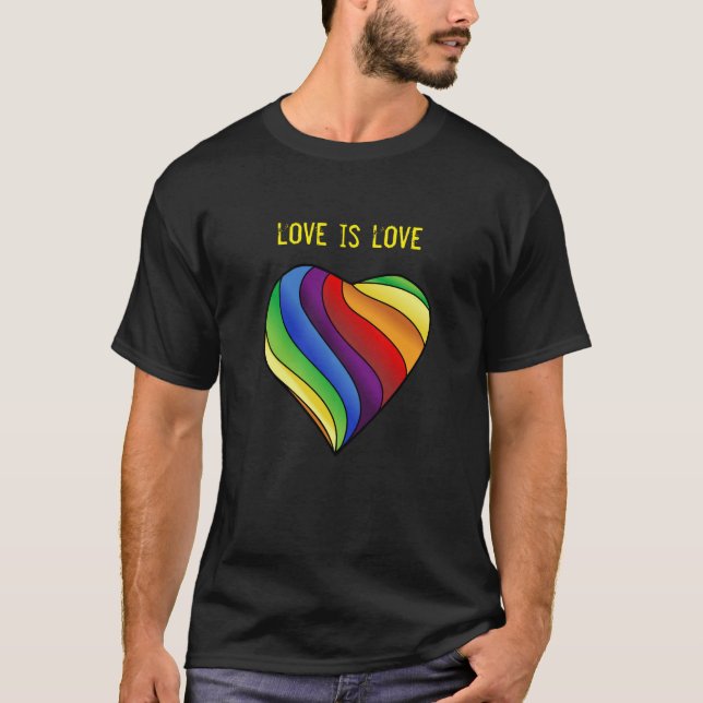 Camiseta amor de arco iris (Anverso)