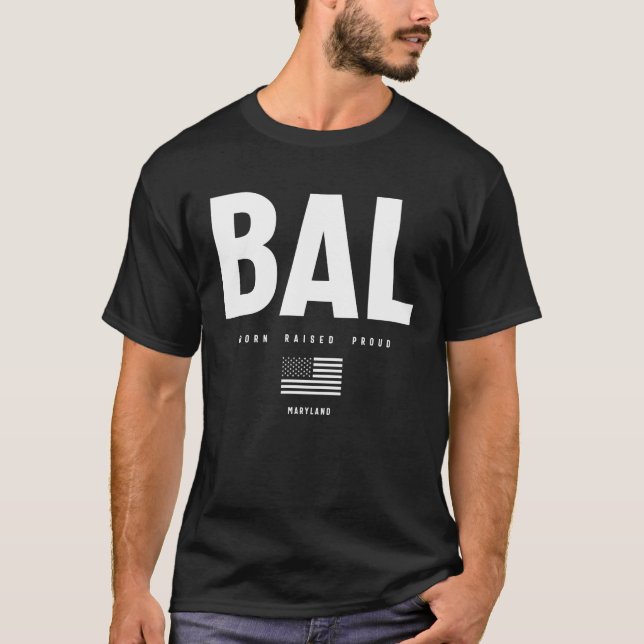 Camiseta Amor de Baltimore - Nacido provoca orgullo (Anverso)