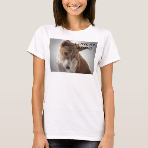 Camiseta amor de basenji con imagen