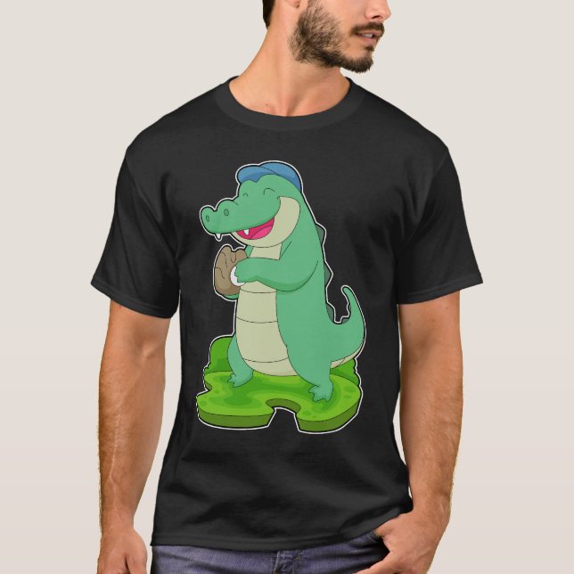 Camiseta Amor de béisbol de cocodrilo (Anverso)